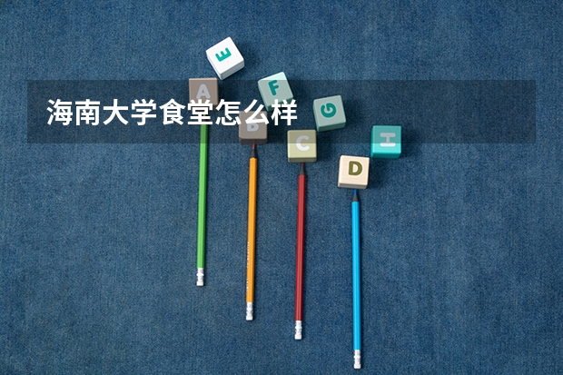 海南大学食堂怎么样