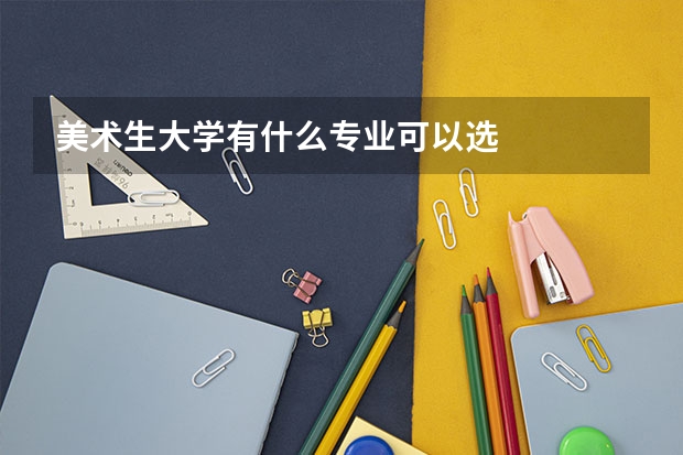 美术生大学有什么专业可以选