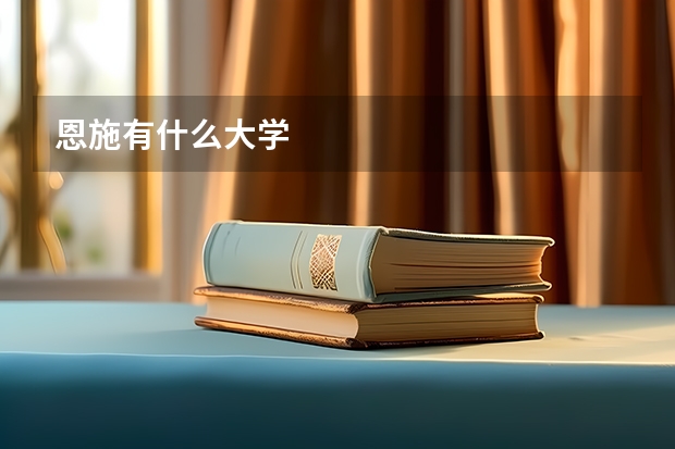 恩施有什么大学
