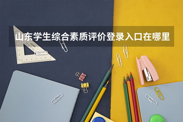 山东学生综合素质评价登录入口在哪里查？