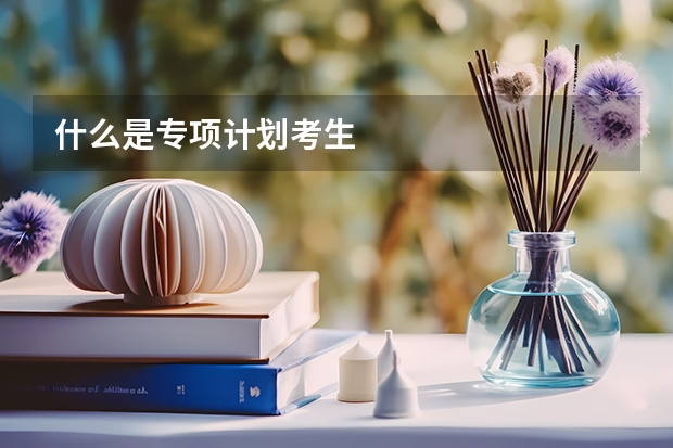 什么是专项计划考生