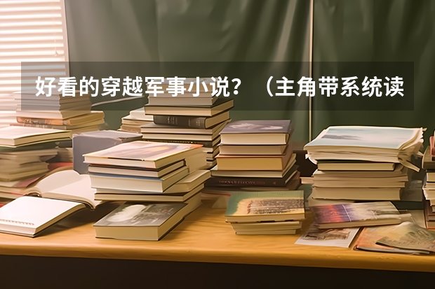 好看的穿越军事小说？（主角带系统读军校的小说）