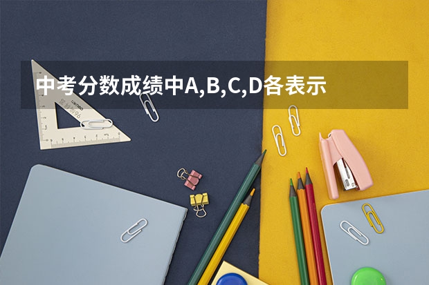 中考分数成绩中A,B,C,D各表示多少？