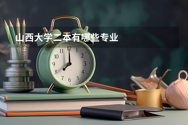 山西大学二本有哪些专业