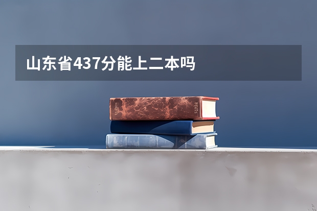 山东省437分能上二本吗