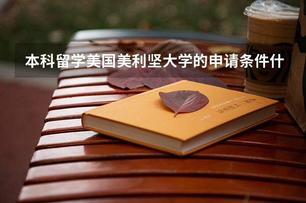 本科留学美国美利坚大学的申请条件什么