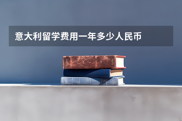 意大利留学费用一年多少人民币