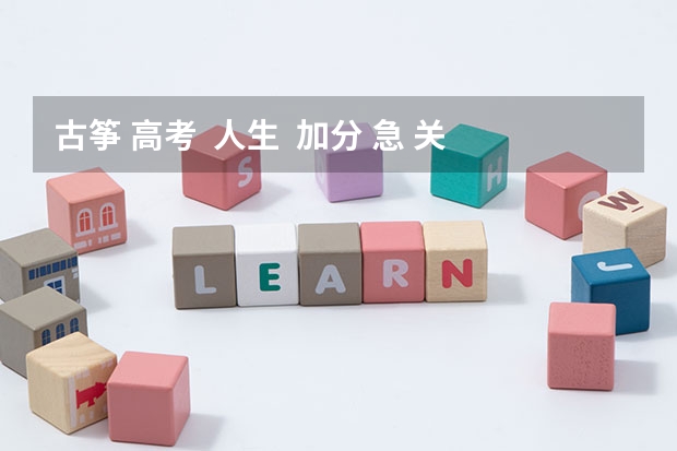 古筝 高考  人生  加分 急 关于四川高考艺术特长生加分（古筝）