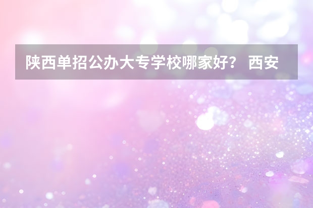 陕西单招公办大专学校哪家好？ 西安职业技术学院排名前十的学校