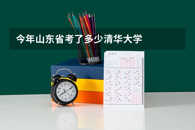 今年山东省考了多少清华大学