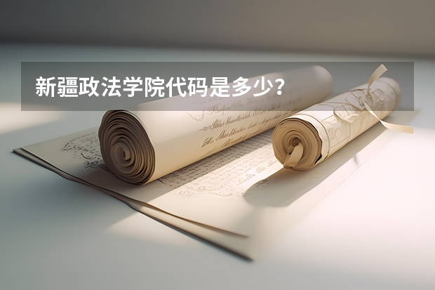 新疆政法学院代码是多少？