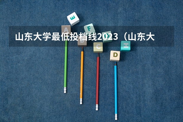 山东大学最低投档线2023（山东大学2023年录取分数线）
