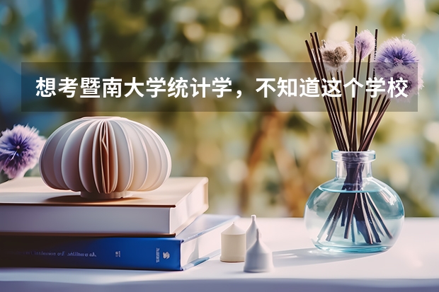想考暨南大学统计学，不知道这个学校统计学实力如何？