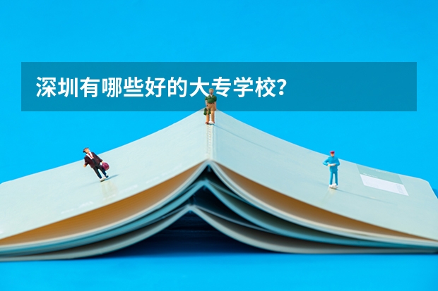 深圳有哪些好的大专学校？
