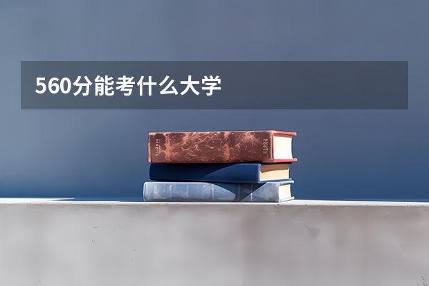 560分能考什么大学