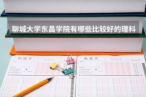聊城大学东昌学院有哪些比较好的理科专业？