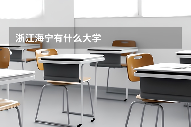 浙江海宁有什么大学
