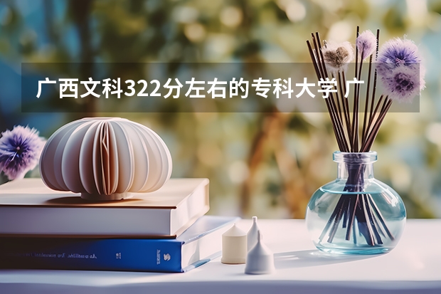 广西文科322分左右的专科大学 广西2023年专科投档线