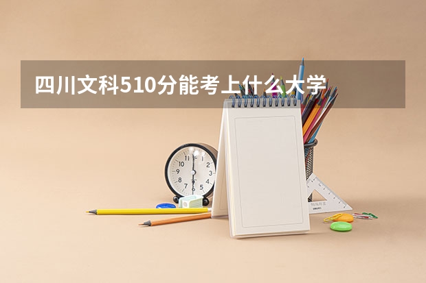 四川文科510分能考上什么大学