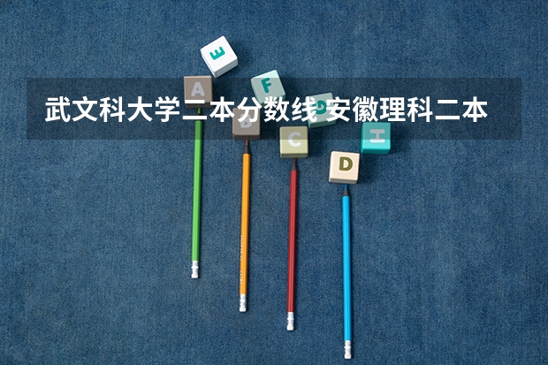 武文科大学二本分数线 安徽理科二本分数线
