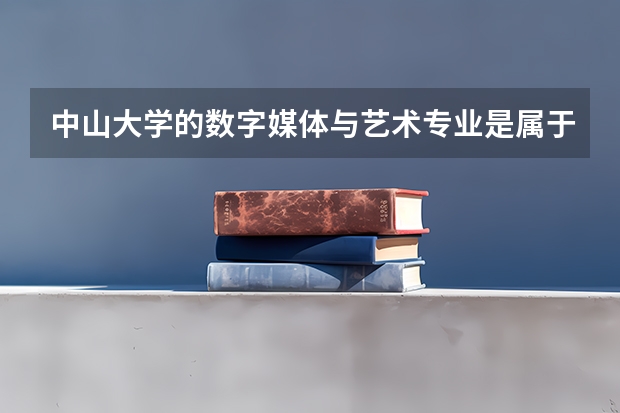 中山大学的数字媒体与艺术专业是属于中山大学南方学院的本B类的吗？