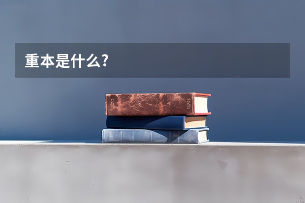 重本是什么?