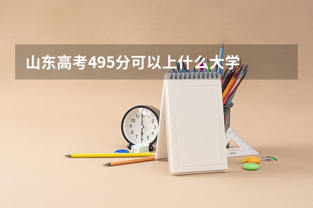 山东高考495分可以上什么大学