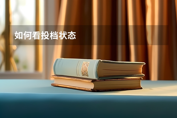 如何看投档状态