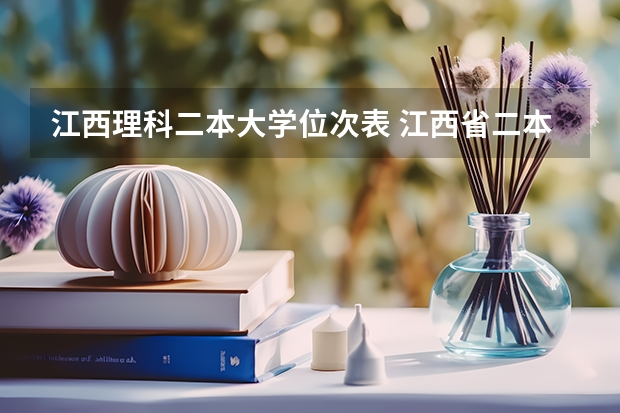 江西理科二本大学位次表 江西省二本大学排名及分数线