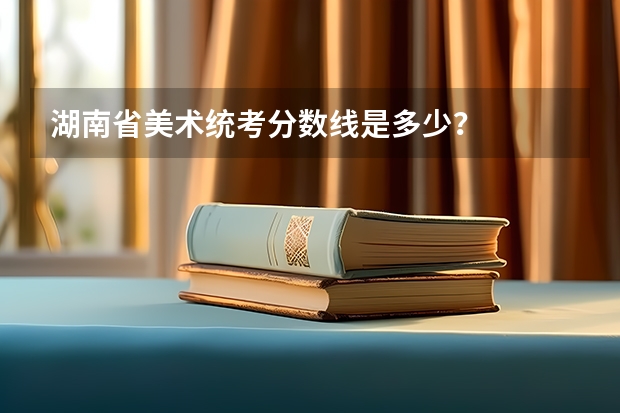 湖南省美术统考分数线是多少？