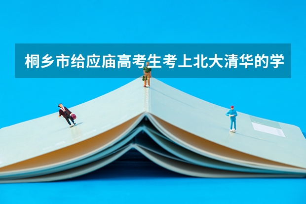 桐乡市给应庙高考生考上北大清华的学子的奖学金是多少
