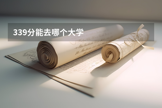339分能去哪个大学