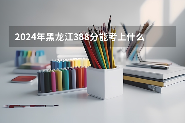 2024年黑龙江388分能考上什么大学？