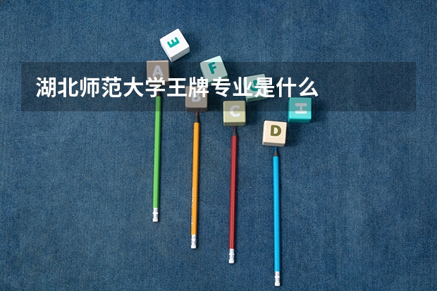 湖北师范大学王牌专业是什么