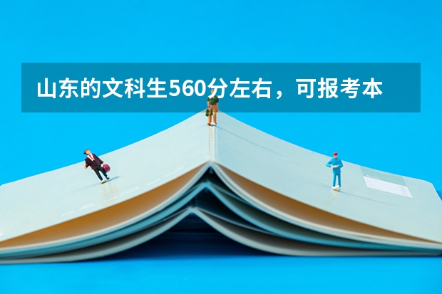 山东的文科生560分左右，可报考本地哪些较好的二本学校？