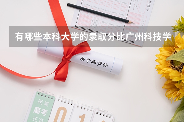 有哪些本科大学的录取分比广州科技学院的低?