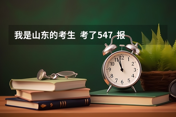 我是山东的考生  考了547  报天津工业大学的二本专业  能录取吗