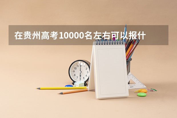 在贵州高考10000名左右可以报什么学校