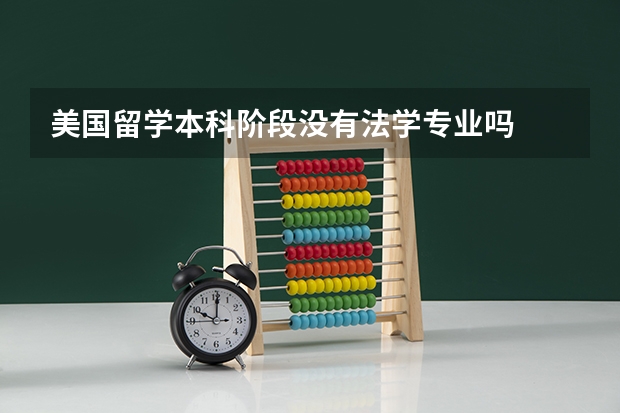 美国留学本科阶段没有法学专业吗