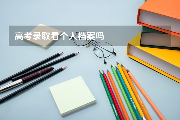 高考录取看个人档案吗