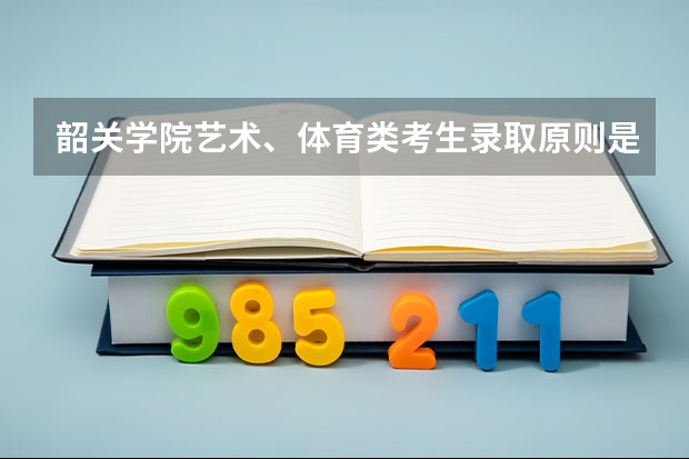 韶关学院艺术、体育类考生录取原则是什么？