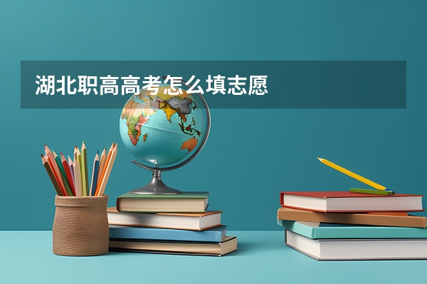 湖北职高高考怎么填志愿