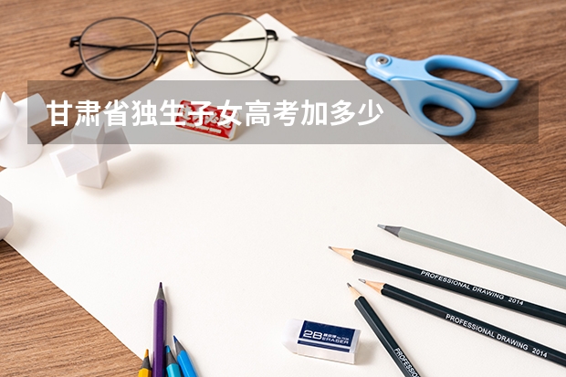 甘肃省独生子女高考加多少