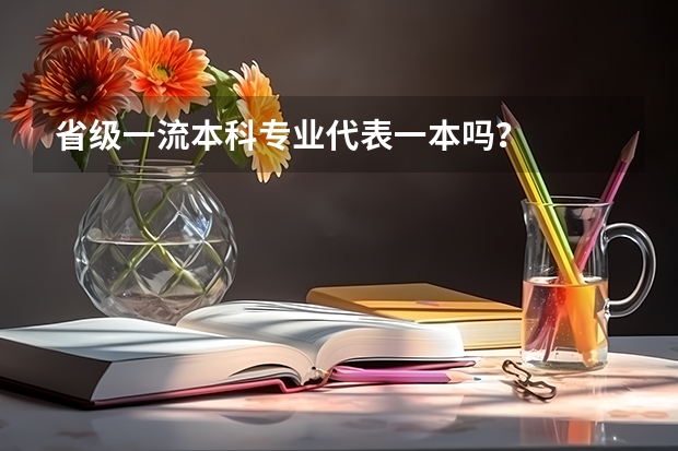 省级一流本科专业代表一本吗？