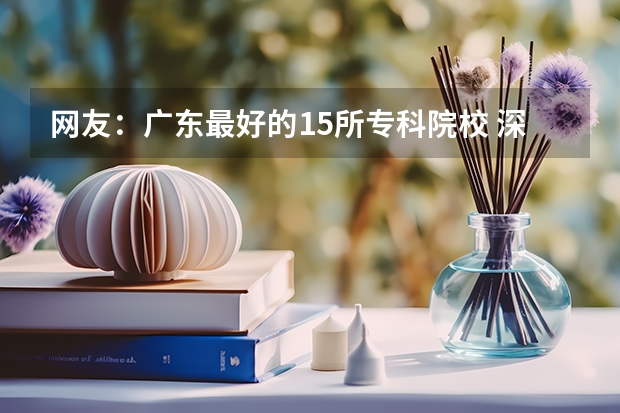 网友：广东最好的15所专科院校 深圳职业技术学院录取分数线
