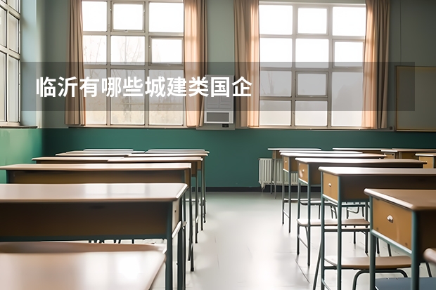 临沂有哪些城建类国企
