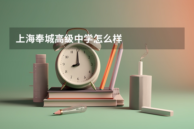 上海奉城高级中学怎么样