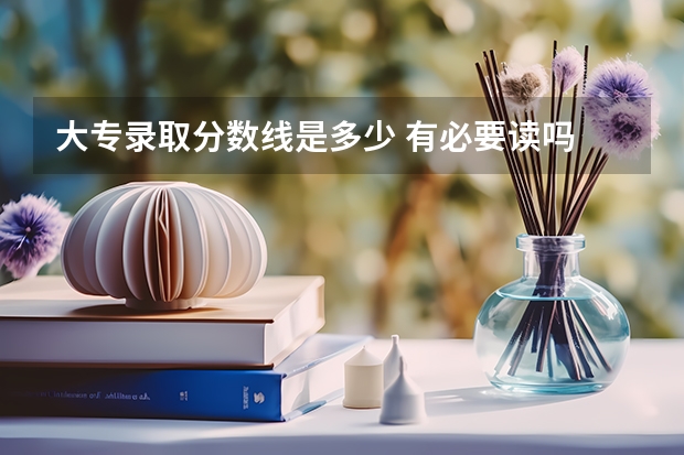 大专录取分数线是多少 有必要读吗