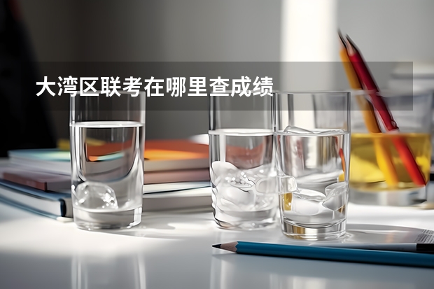 大湾区联考在哪里查成绩