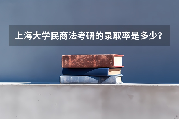 上海大学民商法考研的录取率是多少? 考研参加那个辅导班比较好。。